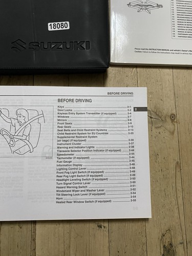 2009-2015 SUZUKI ALTO OWNERS HANDBOOK MANUAL AND WALLET Print 2014 Ref18080 - Picture 13 of 18