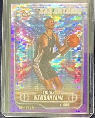 2024-25 Topps Chrome - Victor Wembanyama #193 Purple Sonar Refractor 69 /275