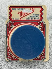 NOS 1976 Morris Reusable Home Canning Lids & Seals Blue 12 Each Ventura, CA NEW