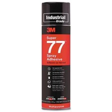 3M 021200-21210 Clear Super 77 Multi-Purpose Spray Adhesive, 24 fl. oz. 12 EA