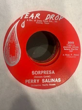 Latin 45 Tejano Orchestra Horns Tear Drop Perry Salinas Sorpresa Un Poco Mas VG+