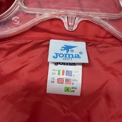 Xelaju MC Joma sport rain Hoodie jacket Mens Small Red Guatemala