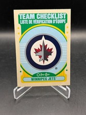 2021-22 O-Pee-Chee #581 Winnipeg Jets Winnipeg Jets Retro Hockey Card