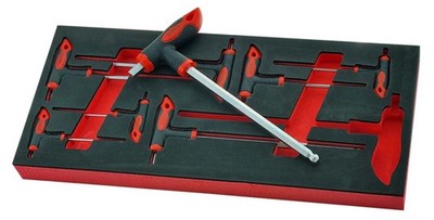 8-teiliges T-Bar Inbus-/Sechskantschlüssel-Set 2-10 mm - Britool Hallmark