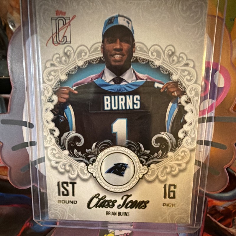 Topps 2025 Signature Class Class Icons Brian Burns Carolina Panthers CI-3