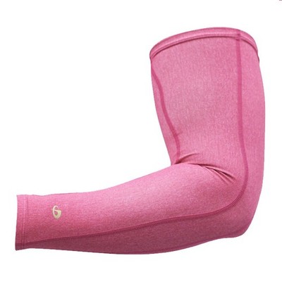 Phiten Titanium Heather Arm Sleeve - Pink - Medium
