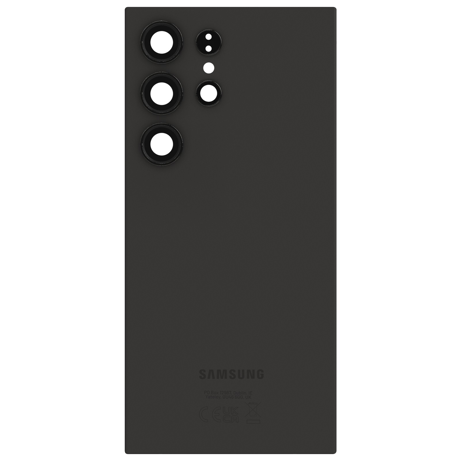 Vitre arrière originale Samsung S24 Ultra finition mate noire premium