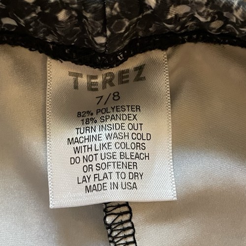 Terez girl’s silver glitter leggings, size 7/8 - Picture 4 of 5