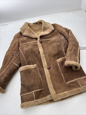 Bloomingdale s Shearling Leather Jacket Mens 40 1980 s