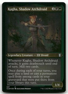 Kagha, Shadow Archdruid (Foil Etched) #537 - Commander Legends: Battle for Baldur's Gate