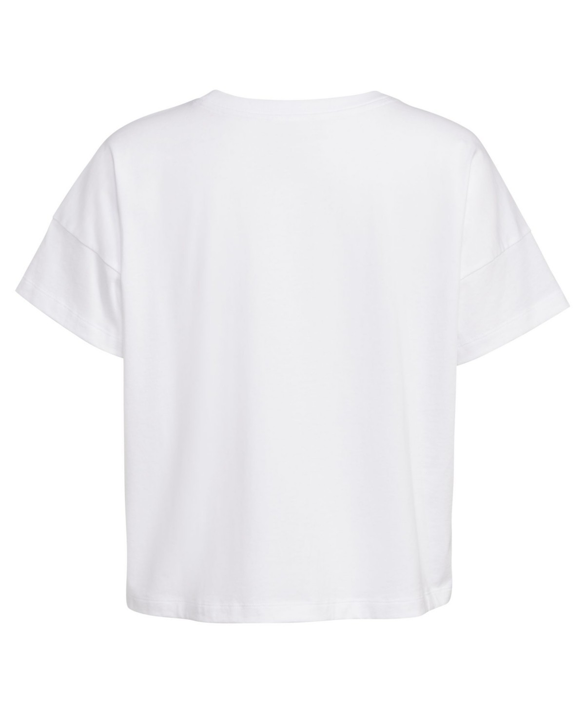Adidas L5481 Girls White Adidas Logo Loose Boxy Graphic Tee Size M image 4