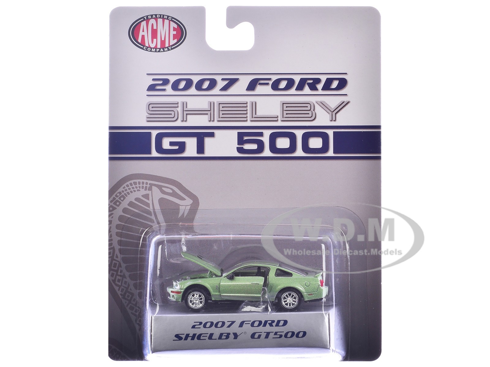 2007 FORD SHELBY GT500 ЛАЙМОВО-ЗЕЛЕНЫЙ 164 МОДЕЛЬ АВТОМОБИЛЯ ИЗГОТОВЛЕННАЯ НА ЗАКАЗ ACME SC64001 2990₽