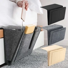 Felt Bedside Caddy Storage Organizer Remote Control Holder Bag Pocket Couch Sofa