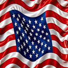 US Flag Waving 32 - 20" x 38" Hydrographic Film Hydro Dipping