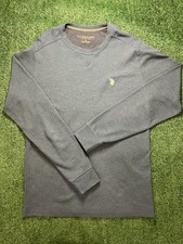 U.S. Polo Assassin Navy Blue Crew Neck Long Sleeve Sweater Men  s Size M