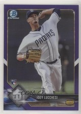2018 Bowman Chrome Purple Refractor 140/250 Joey Lucchesi #17 6o3