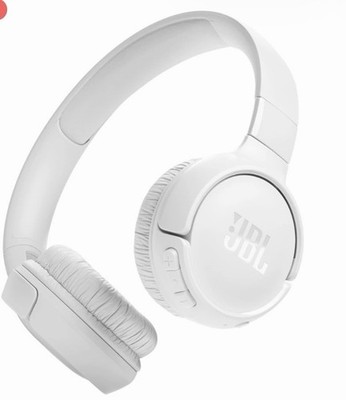 JBL Tune 520BT Wireless Headphones - White - Bluetooth v5.3
