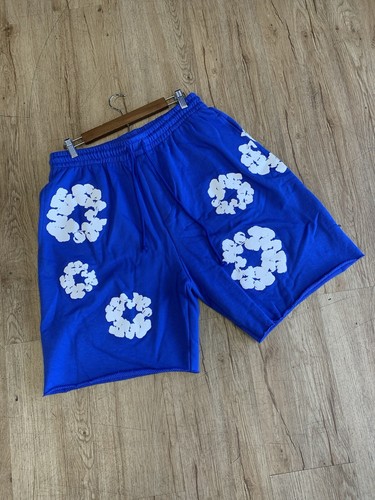 Denim Tears The Cotton Wreath Shorts blau Größe X-Large AUTHENTISCH! - Bild 1 von 5