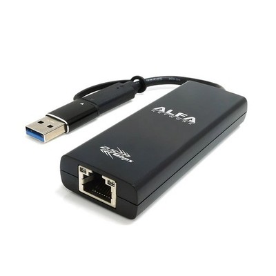 ALFA NETWORK 2.5 GbE Type-C SuperSpeed USB 5 Gbps Ethernet Adapter (AUE2500CA)