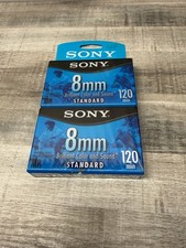 2x Sony 8mm Video Cassette Tape P6-120MPL 120min Standard Grade NTSC Blank NEW