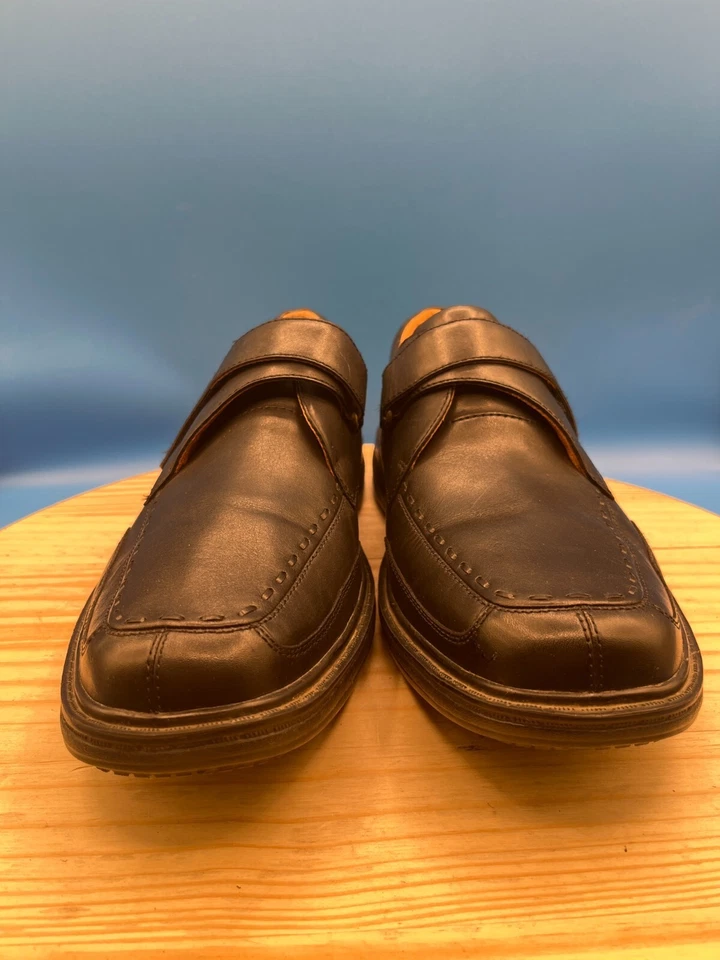 Dr. Comfort Frank Loafer William Men's Sz 12 Black Leather Adjustable Comfort - Image 4 of 4