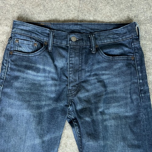 Levis Jeans Mens 30x30 Blue Slim Straight Denim 513 Dark Casual Everyday Basic - Picture 2 of 11