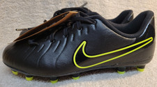 Nike Tiempo Legend 10 Club FG/MG Jr Soccer Cleats Black Volt DV4352-001 Sz 4Y