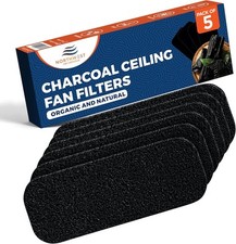 Ceiling Fan Filters - Charcoal Ceiling Fan Filters for Blades - 5 pack