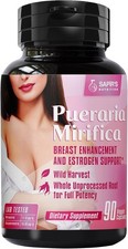 Pueraria Mirifica Capsules 2000mg Daily - Breast Enhancement Pills and Estrogen