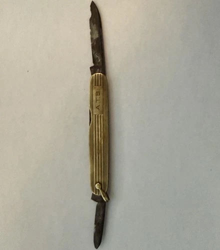 Vintage 19th or 20th Century 14k Gold Pocket Knife - product listing photo