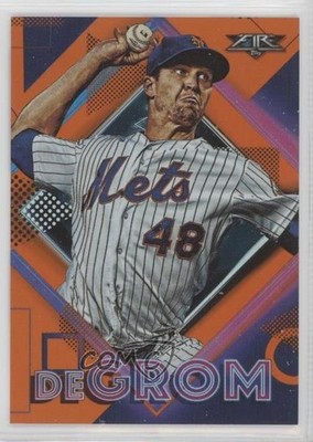 2020 Topps Fire Orange 48/299 Jacob deGrom #48 0j8f