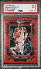2022-23 Prizm JABARI SMITH JR Ruby Wave Prizm #228 Rookie RC Rockets PSA 9