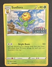 Sunflora SWSH269 STAFF Pre Release Promo Silver Tempest Pokemon Card NM