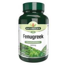 Natures Aid Fenugreek 500mg – High Strength Vegan 90 count (Pack of 1)