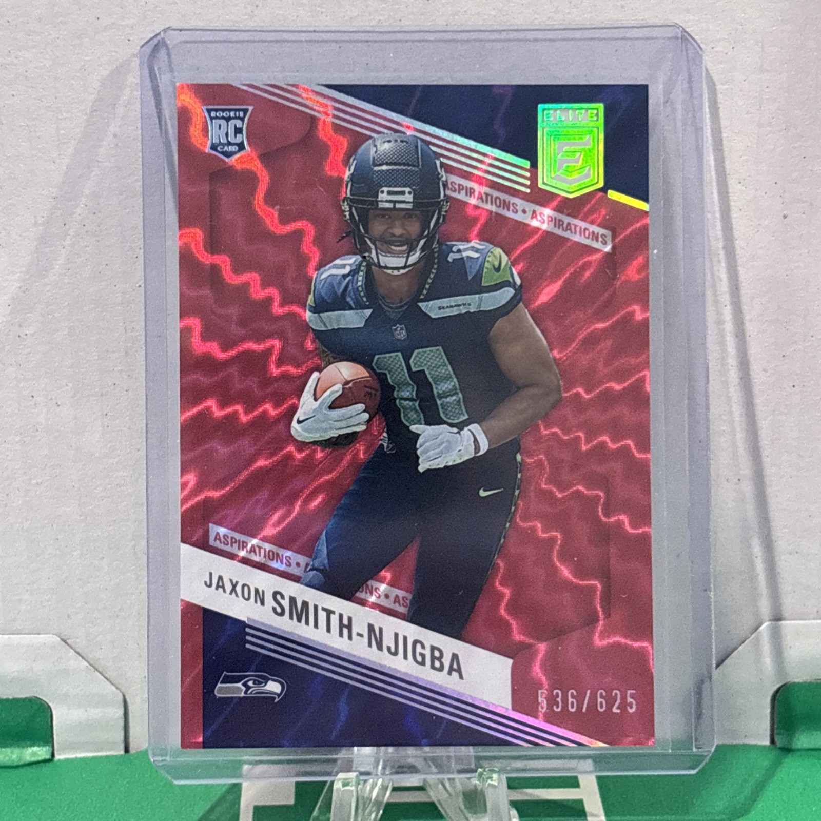 2023 Donruss Elite Jaxon Smith-Njigba Red Aspirations /625 RC Seattle Seahawks