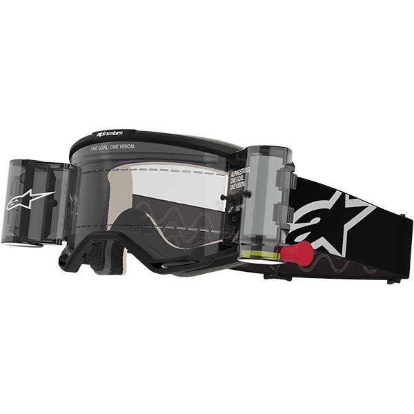Alpinestars Vision 5 Corp Motocross Goggles - Black / Clear Roll-Off
