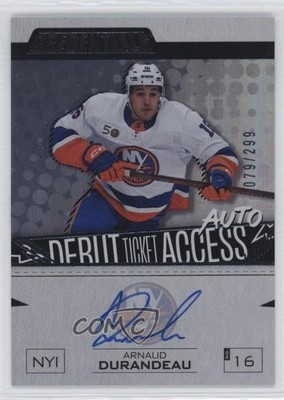 2023 Credentials Debut Ticket Access 79/299 Arnaud Durandeau Rookie Auto RC 00em