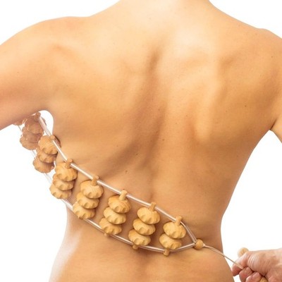 Tuuli Accessories   Back Massager with Rollers and Rope, Multi-Functional 