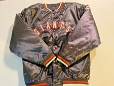 Vintage MLB Mighty Mac Sports San Francisco Giants Nylon Spellout Jacket SZ XL