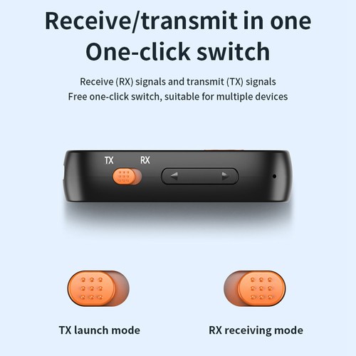 Bluetooth 5.3 Audio Adapter 2 in 1 Bluetooth Receiver Transmitter Music8880 - Afbeelding 2 van 10