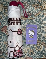 Hello Kitty Liberty Arts Fabric Compact Umbrella With Tags