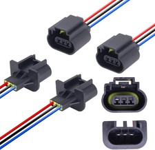HiSport 9008 H13 Socket 3 PIN Male  Female Head Bulb Fog Light Wiring Harness S