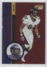 2001 Pacific Invincible Red 170/750 Shannon Sharpe #21 HOF 0q3