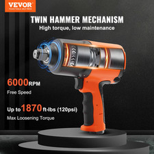 Air Impact Wrench 3/4" Square Drive 1870ft-lb Nut-busting Torque 90-120PSI