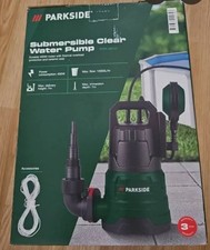 Parkside Submersible Water Pump Durable 400W Motor Draining Transferring Water