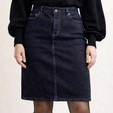 Lauren Ralph Lauren Dark Wash Denim Jean Skirt 98 cotton size 6