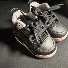 Jordan 4 Retro Toddler Sneakers US 4C Black/G...