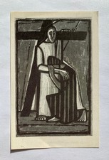 Heiligenbildchen St Maria Friedensk&ouml;nigin Osterkommunion 1969 Cottbus DDR