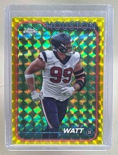 J.J. Watt 2024 Topps Chrome #82 Gold Geometric Refractor /50