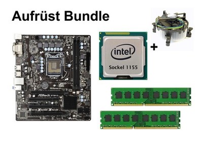 Aufrüst Bundle - ASRock B75M-GL + Intel Xeon E3-1245v2 + 16GB RAM #90336